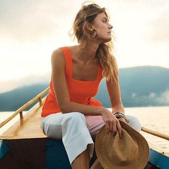 NWT Anthropologie | Belted Square Neck Sweater Top - Picture 9 of 9